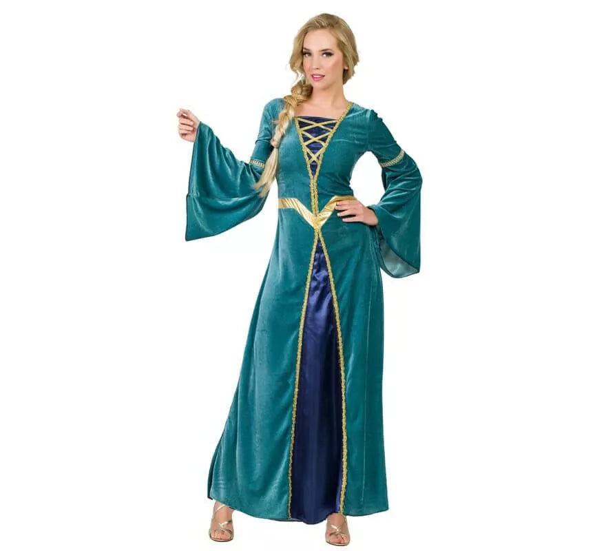 Translation missing: de.Disfraz de Princesa Medieval Verde para mujer