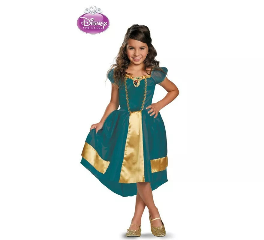 Translation missing: de.Disfraz de Princesa Mérida Clásica para niña
