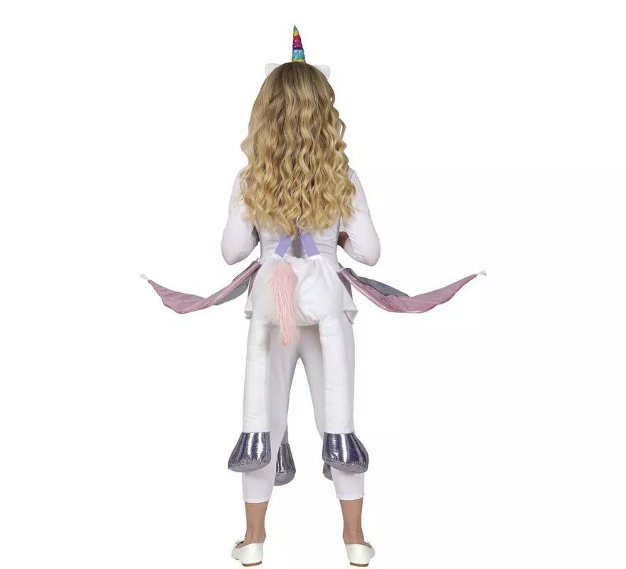 Translation missing: de.Disfraz de Princesa montando Unicornio para niña