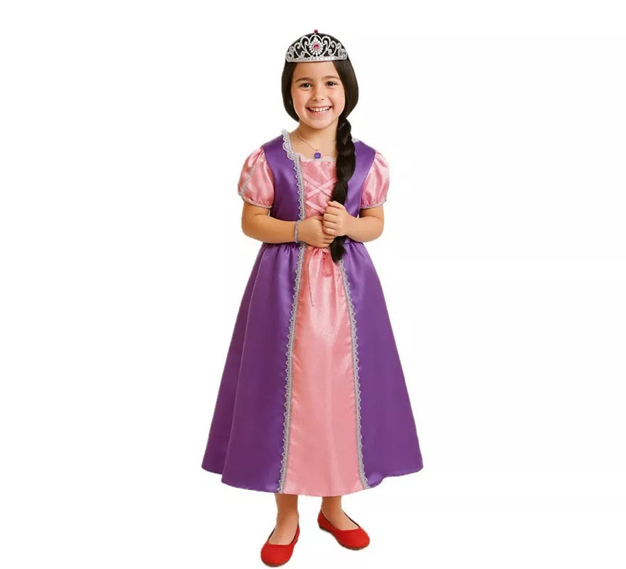 Translation missing: de.Disfraz de Princesa Morada para niña