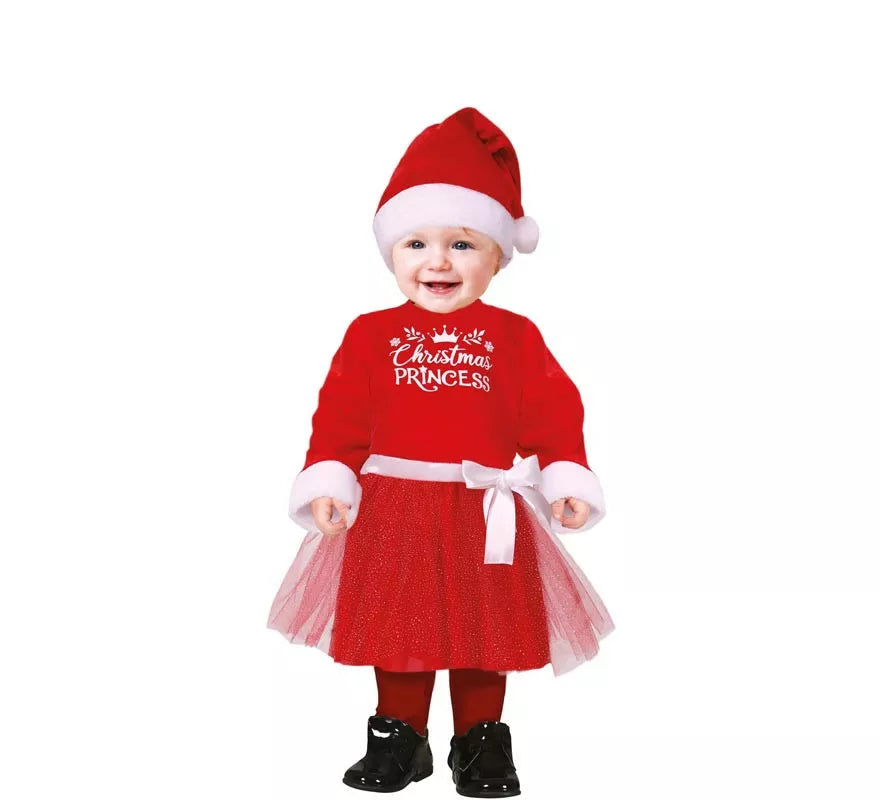 Translation missing: de.Disfraz de Princesa Navidad para bebé