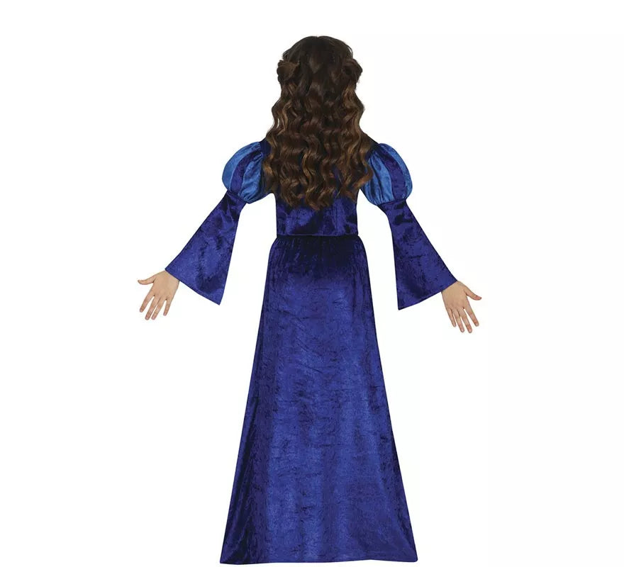 Translation missing: de.Disfraz de Princesa o Noble Medieval azul para niña