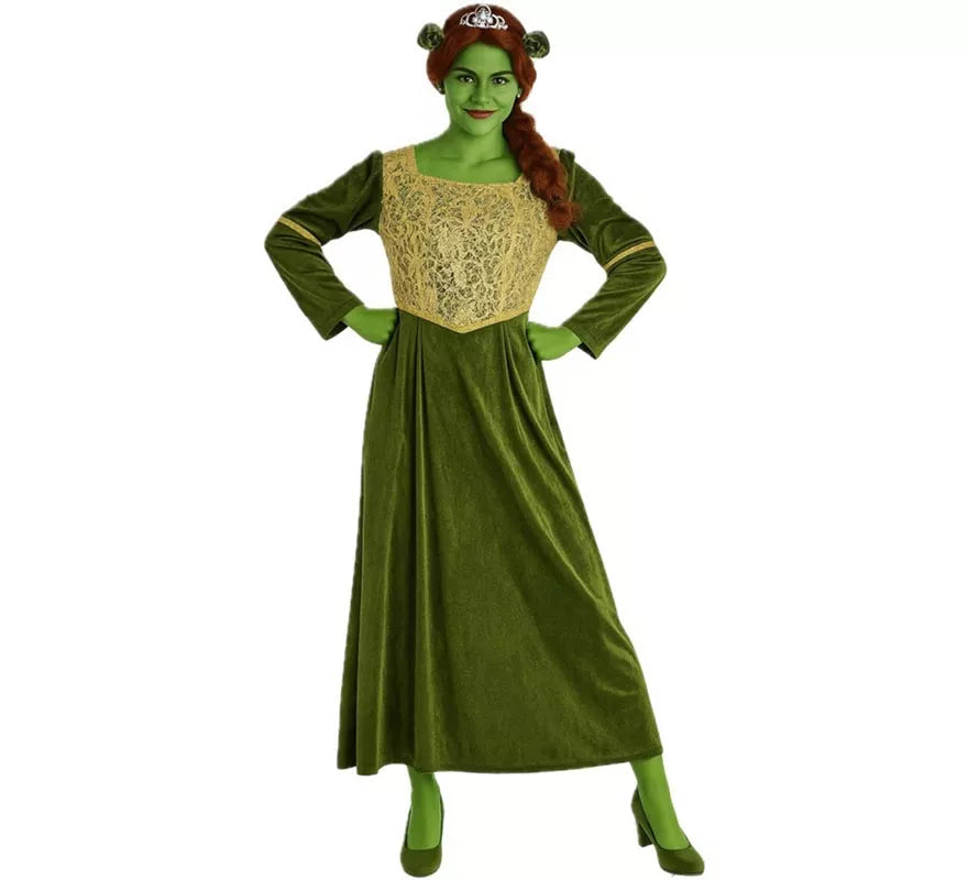 Translation missing: de.Disfraz de Princesa Ogra Verde para mujer