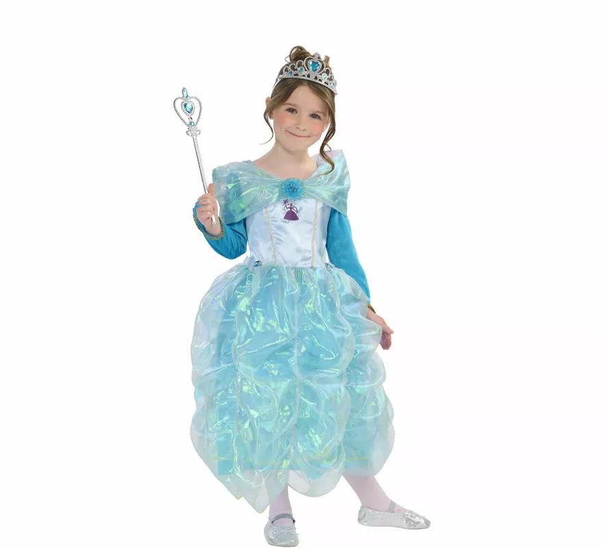 Translation missing: de.Disfraz de Princesa Paraíso azul para niña