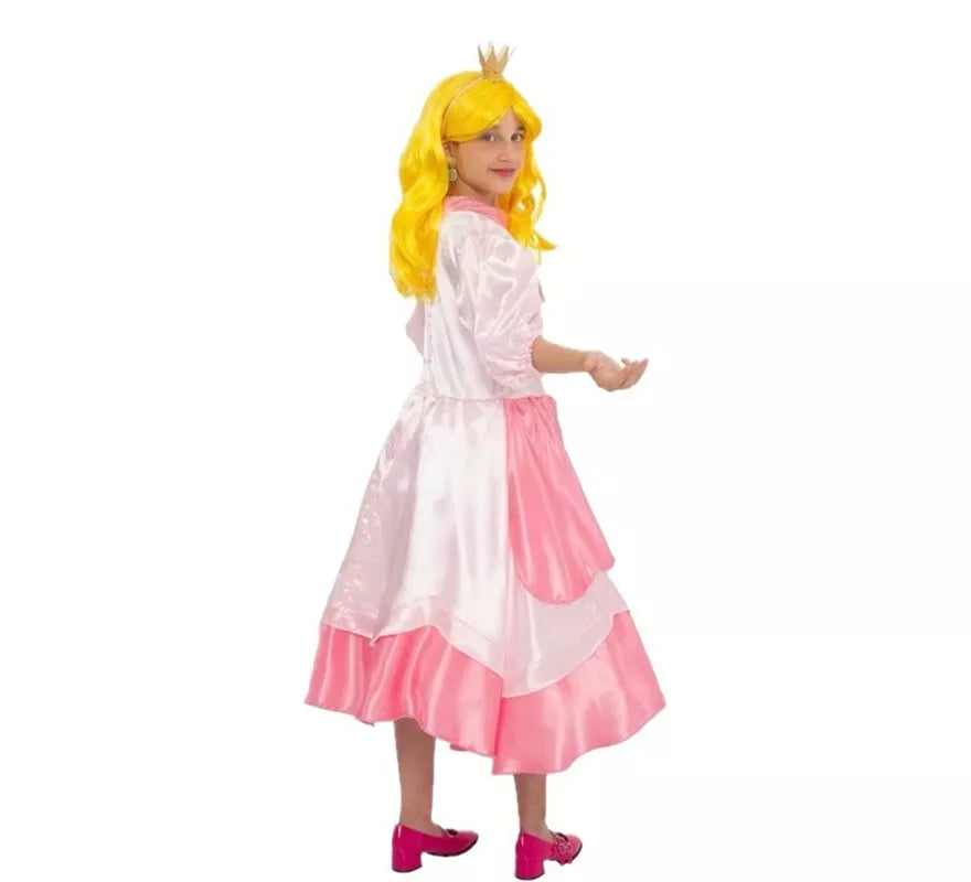Translation missing: de.Disfraz de Princesa rosa con broche para niña