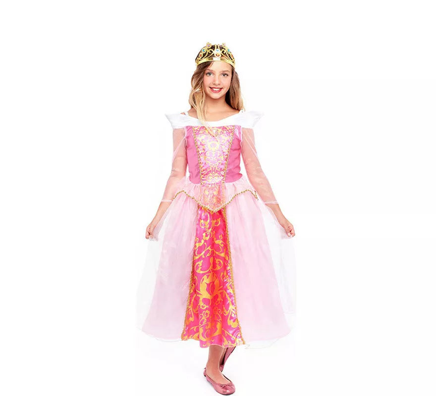 Translation missing: de.Disfraz de Princesa Rosa de Cuento para niña