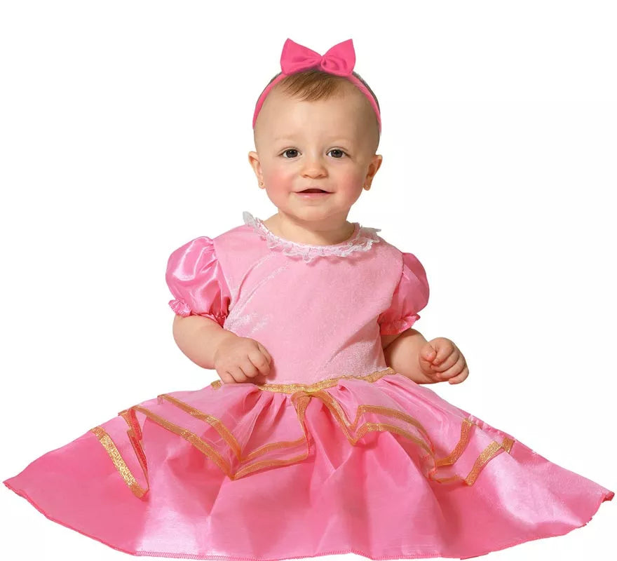 Translation missing: de.Disfraz de Princesa rosa suave para bebé