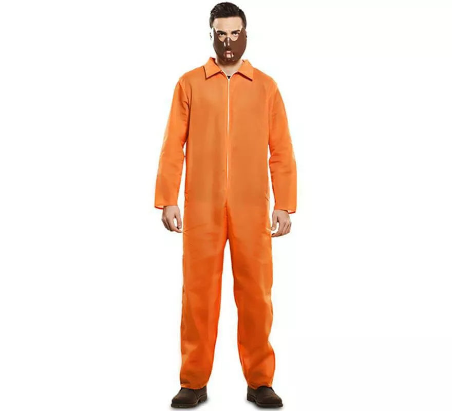 Translation missing: de.Disfraz de Prisionero Naranja para hombre