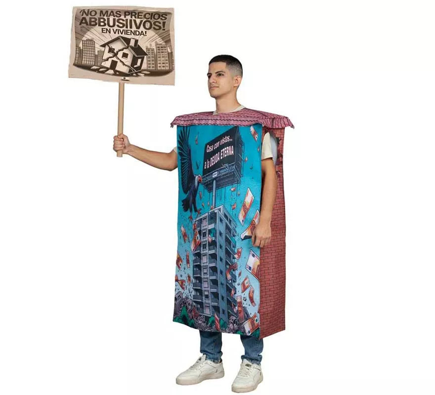 Translation missing: de.Disfraz de Protesta por Precios de Alquiler de Pisos para adultos