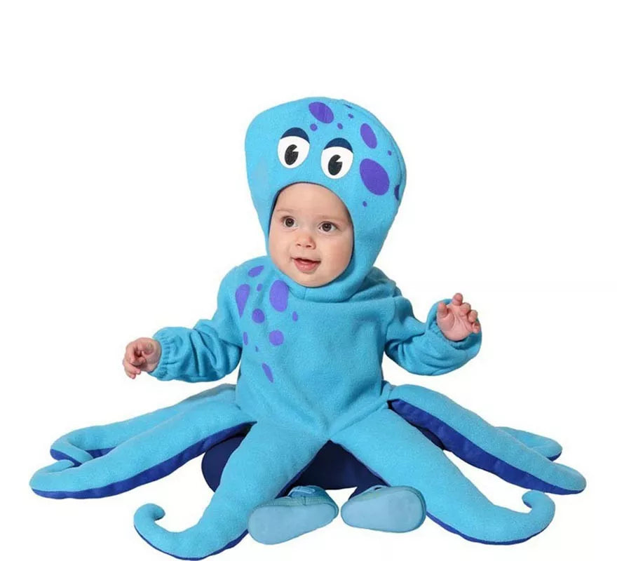 Translation missing: de.Disfraz de Pulpo Azul con Tentáculos para bebé