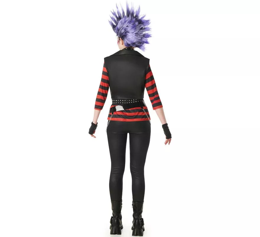 Translation missing: de.Disfraz de Punky a Rayas para mujer