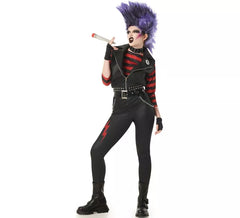 Gestreiftes Punkkostüm für Damen