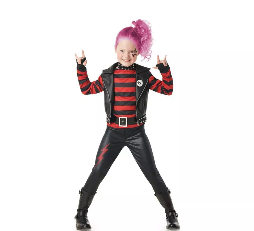 Translation missing: de.Disfraz de Punky a Rayas para niños