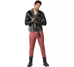 Punk Kostüm Rote und schwarze Männer
