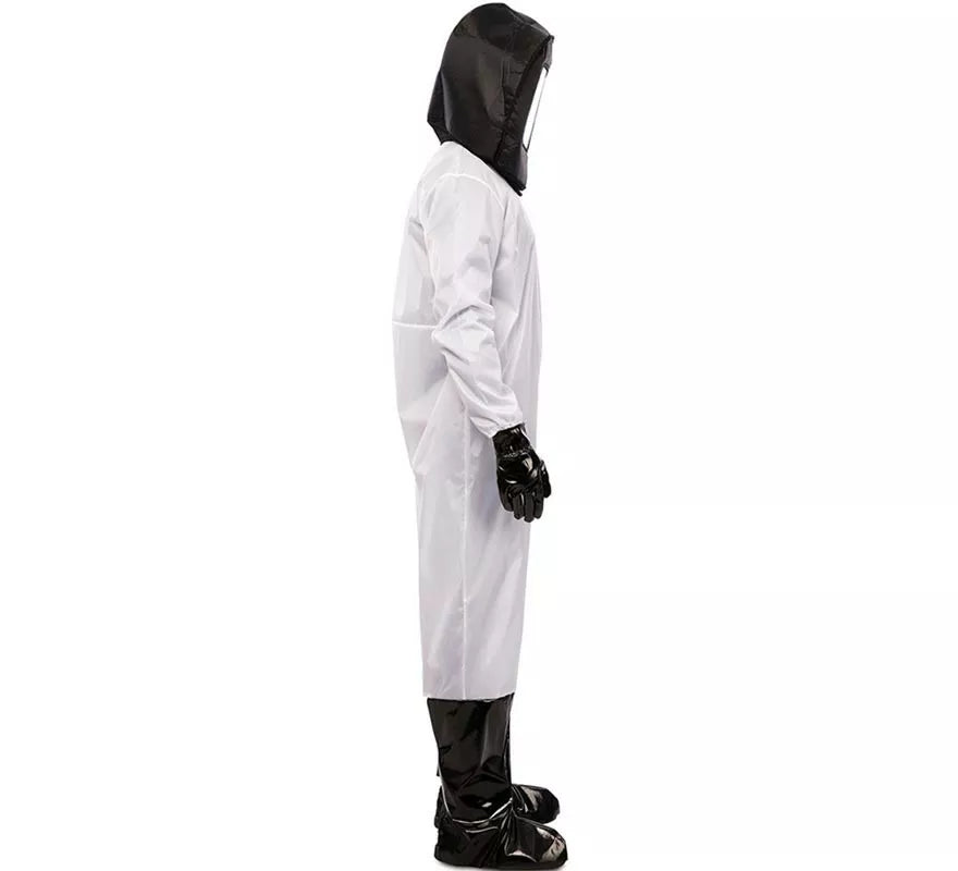 Translation missing: de.Disfraz de Químico en traje blanco y negro para hombre