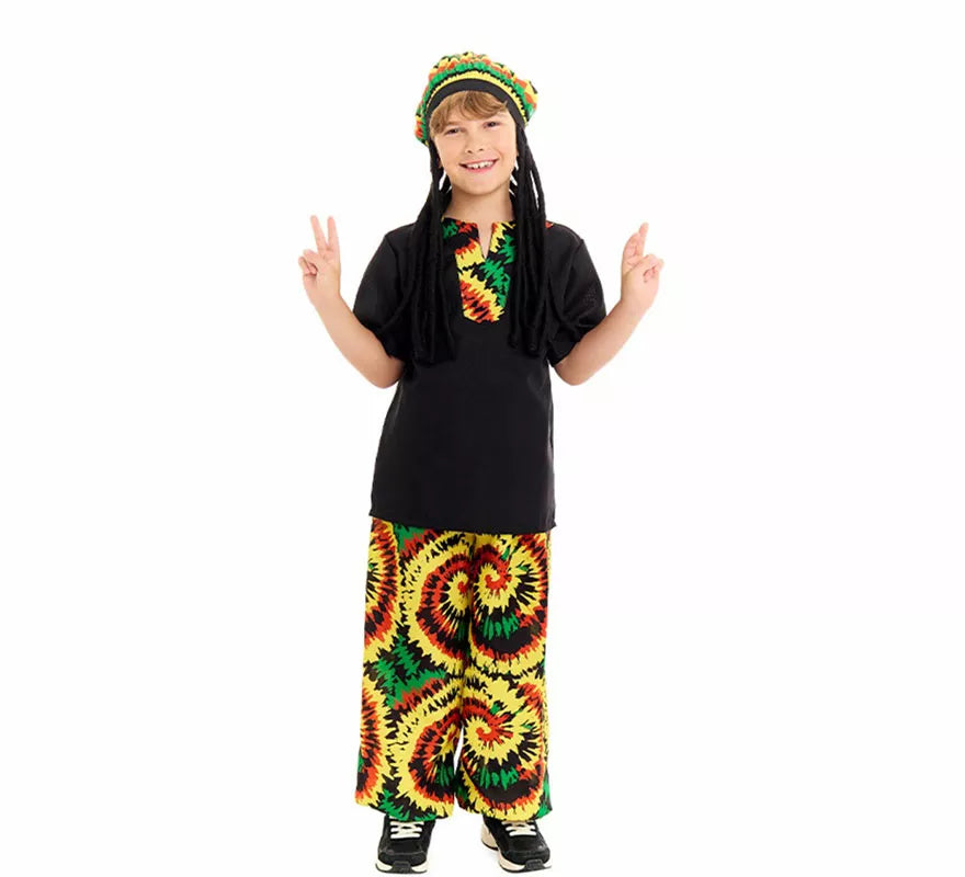 Translation missing: de.Disfraz de Rastafari Jamaicano para niño