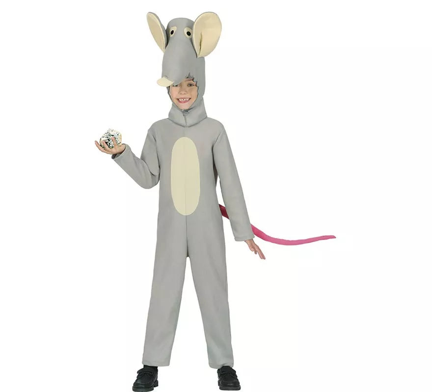 Translation missing: de.Disfraz de Ratón gris con gorro para niños
