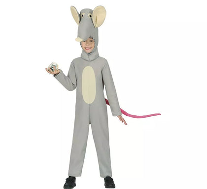 Disfraz de Ratón gris con gorro para niños