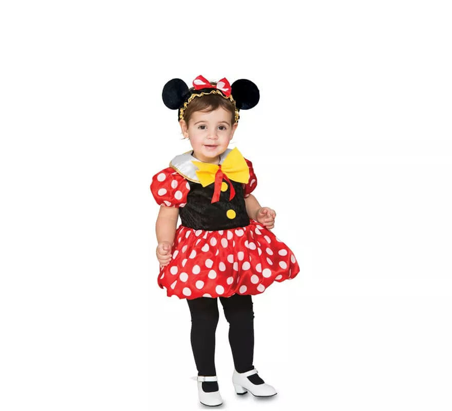 Translation missing: de.Disfraz de Ratoncita con topos para niña y bebé