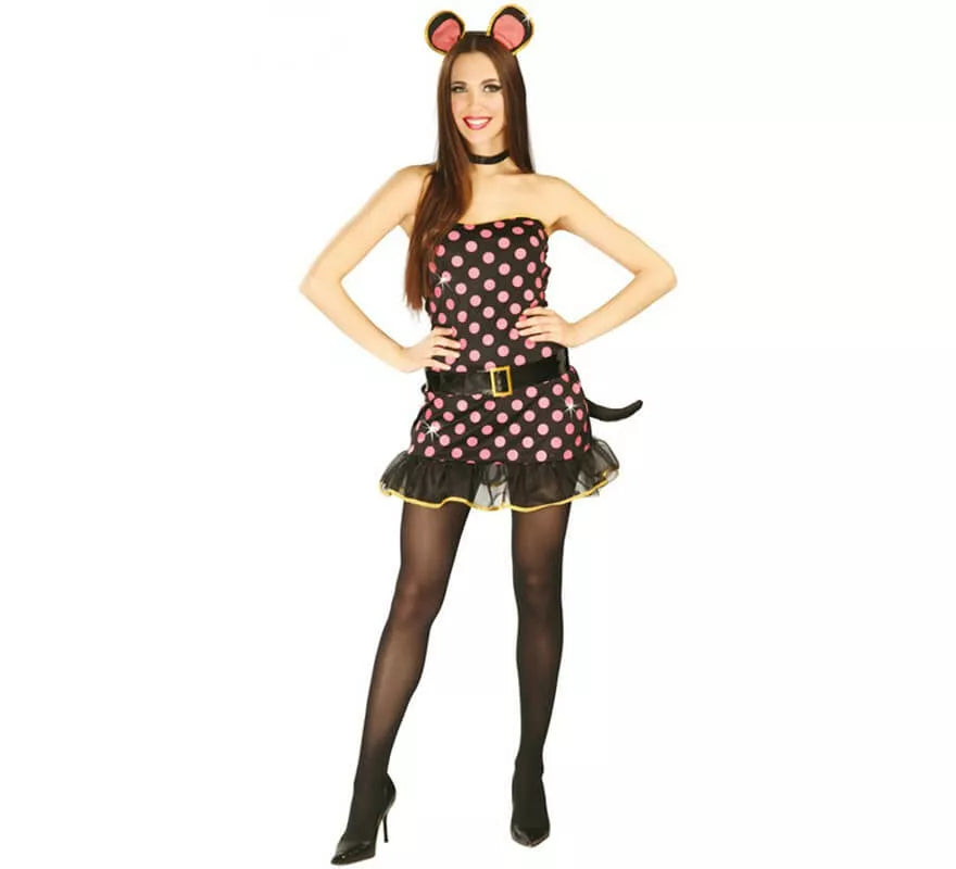 Translation missing: de.Disfraz de Ratoncita negro para mujer