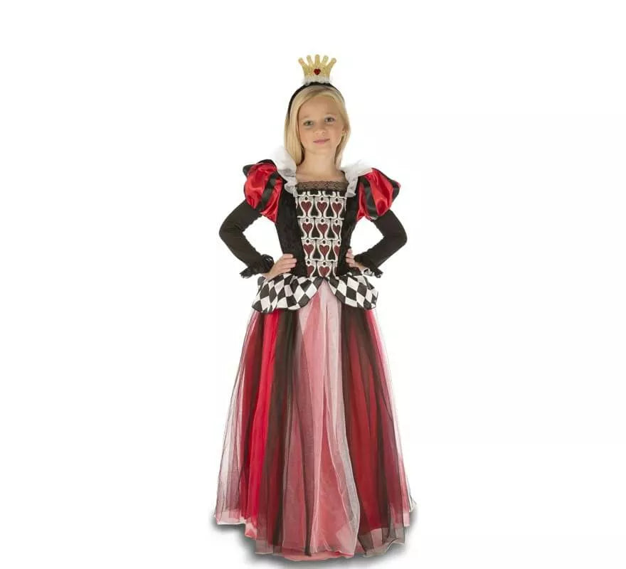 Translation missing: de.Disfraz de Reina de Corazones para niña