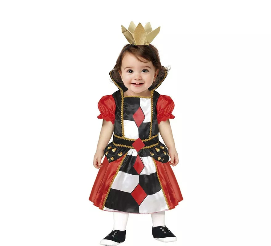 Translation missing: de.Disfraz de Reina de Corazones para niña y bebé
