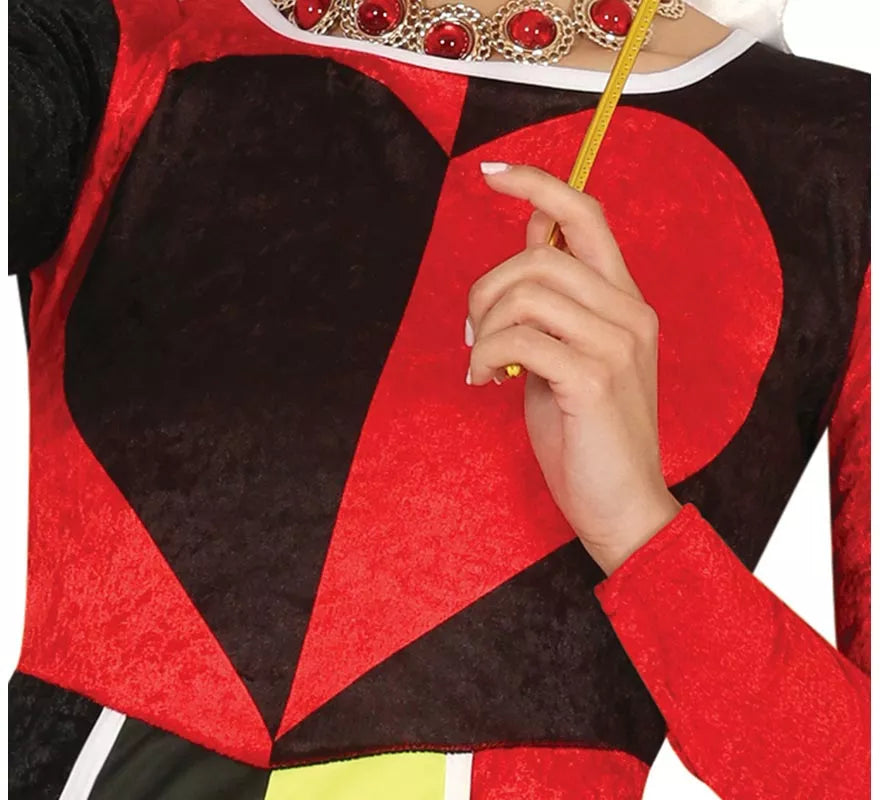Translation missing: de.Disfraz de Reina de Corazones rojo para mujer