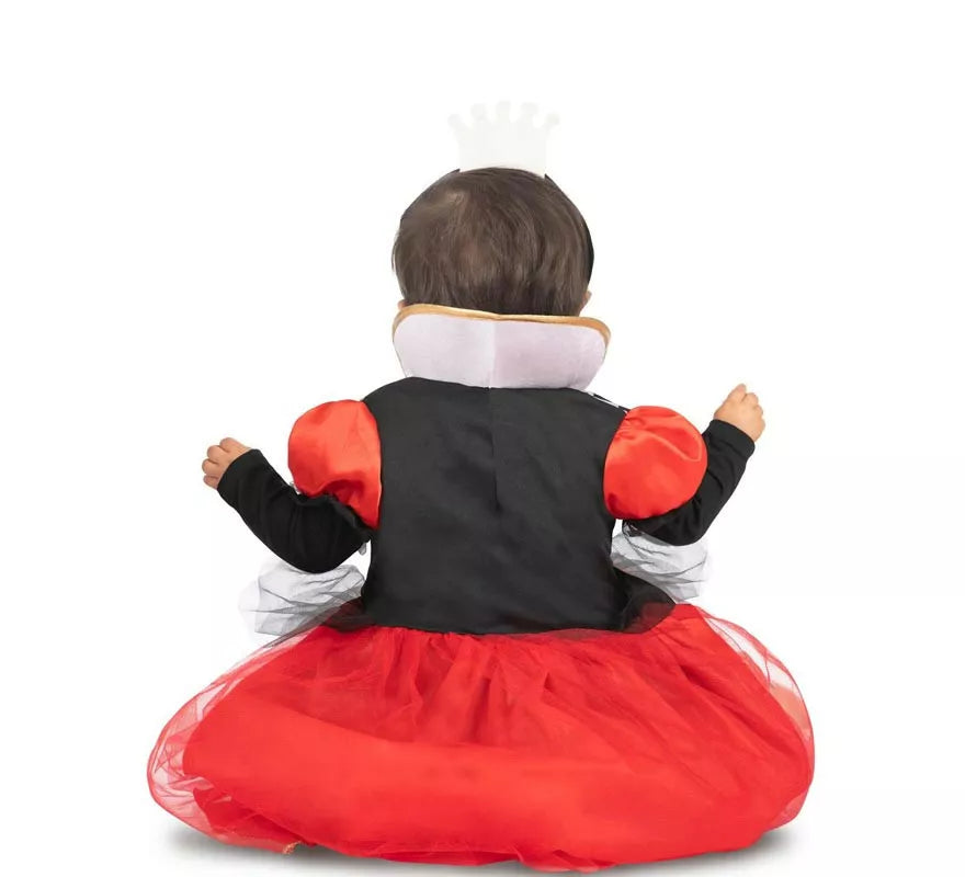 Translation missing: de.Disfraz de Reina de Corazones rojos con diadema para bebé y niña