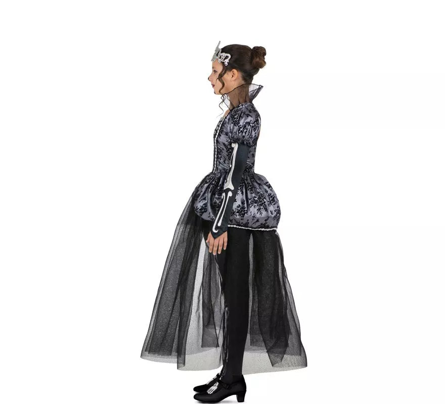 Translation missing: de.Disfraz de Reina de las Catacumbas elegante para niña