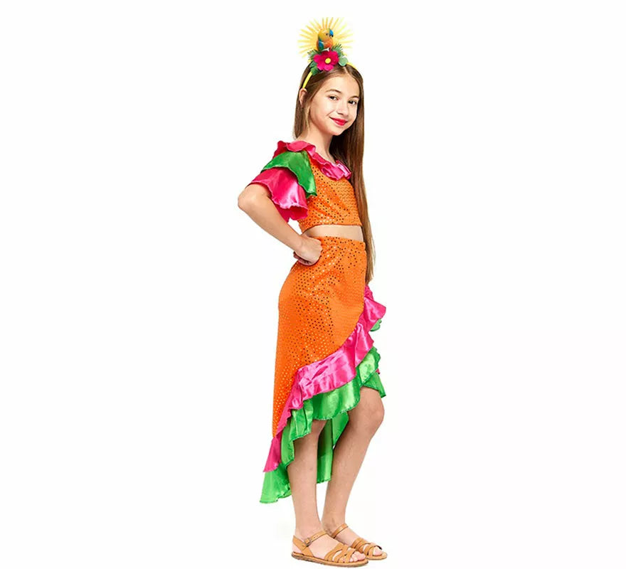 Translation missing: de.Disfraz de Reina de Samba para niña