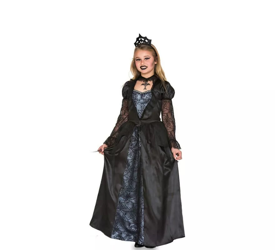 Translation missing: de.Disfraz de Reina malvada gótica para niña