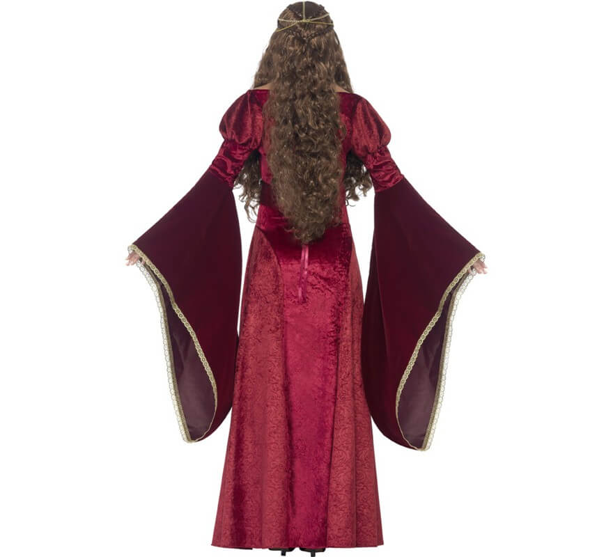 Translation missing: de.Disfraz de Reina Medieval Burdeos para mujer