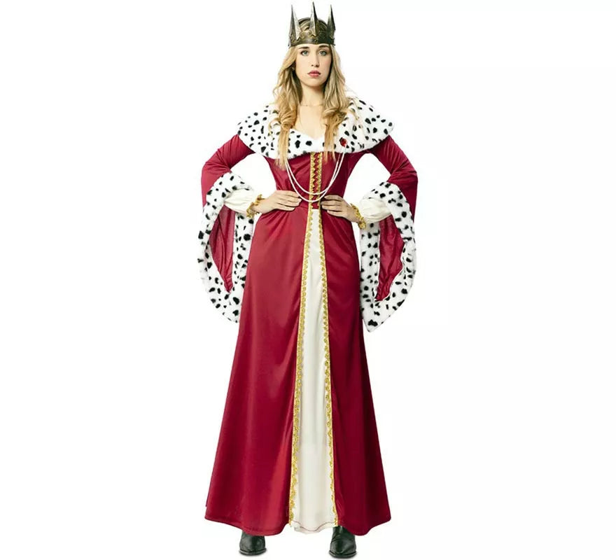 Translation missing: de.Disfraz de Reina Medieval con estampado deluxe para mujer