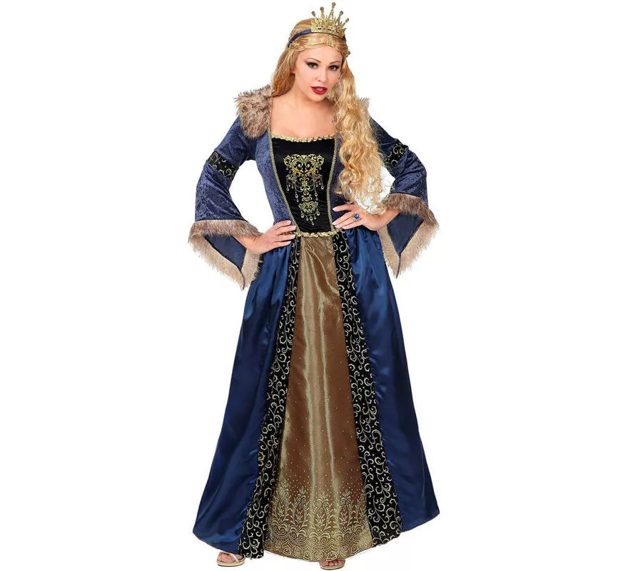 Translation missing: de.Disfraz de Reina Medieval Largo para mujer