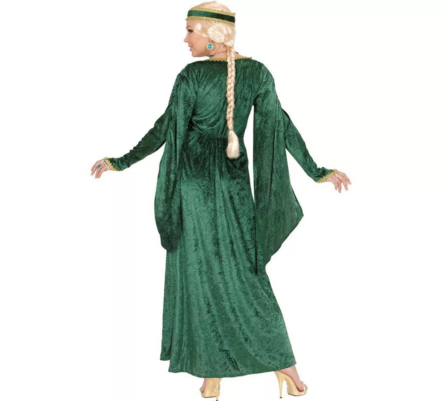 Translation missing: de.Disfraz de Reina Renacentista Terciopelo Verde para mujer