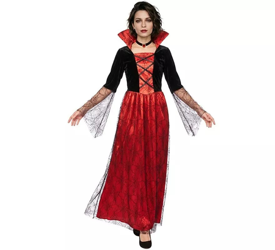 Translation missing: de.Disfraz de Reina Vampira antigua rojo para mujer