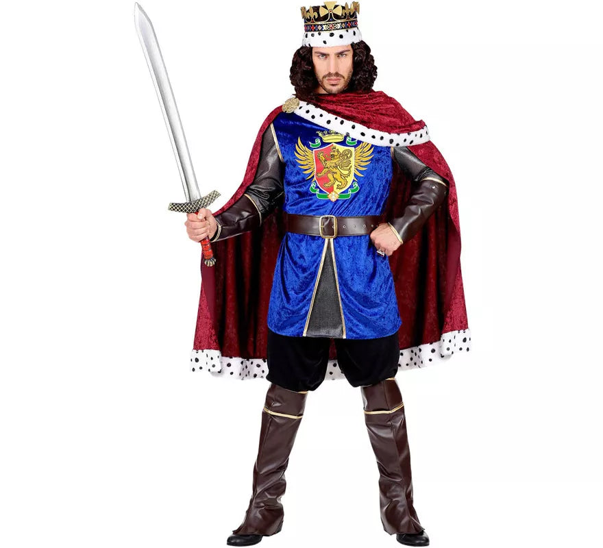 Disfraz de Rey de Guerreros Medieval para hombre