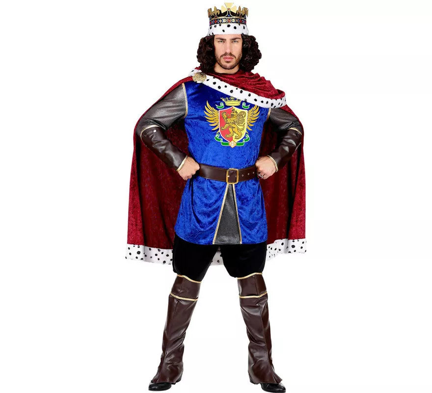 Disfraz de Rey de Guerreros Medieval para hombre