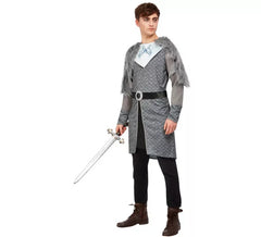 Grau Warrior King Kostüm für Herren