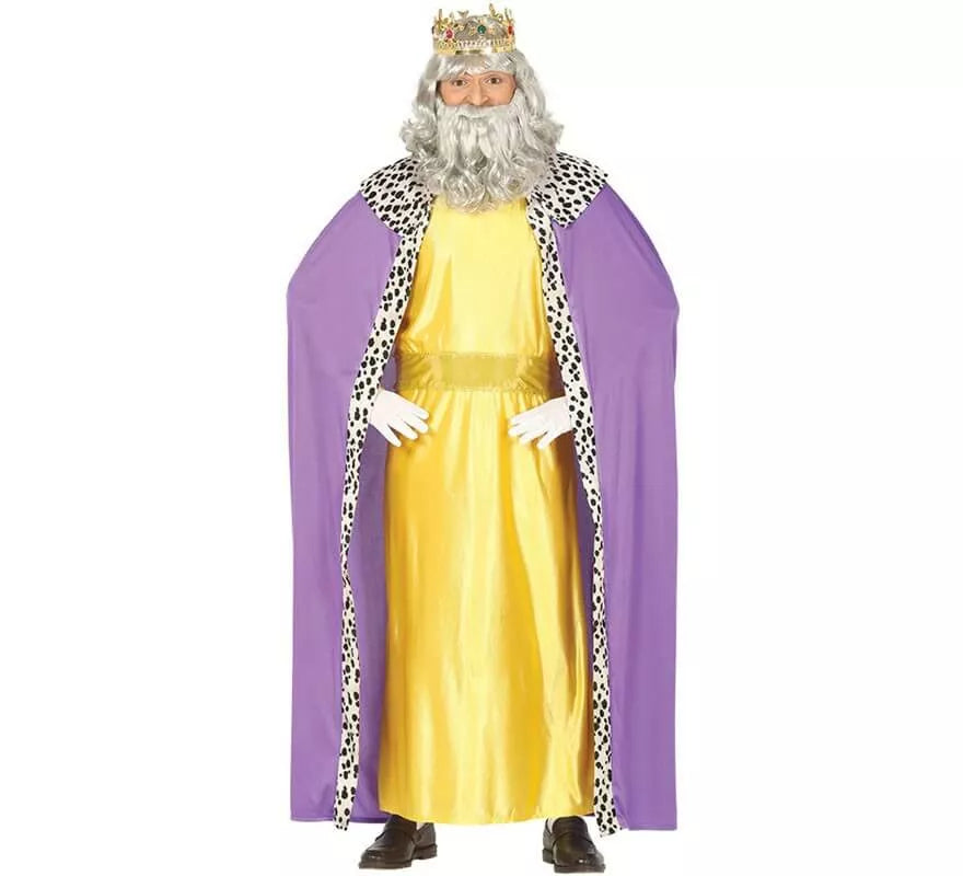 Translation missing: de.Disfraz de Rey Mago Amarillo para hombre