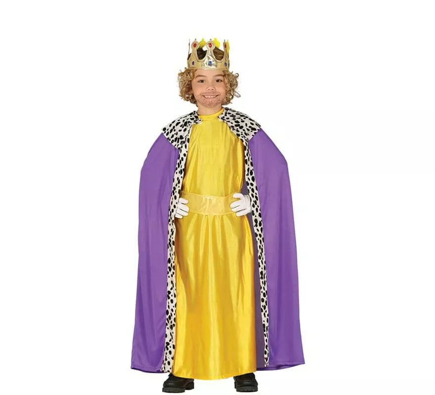 Translation missing: de.Disfraz de Rey Mago Amarillo para niño