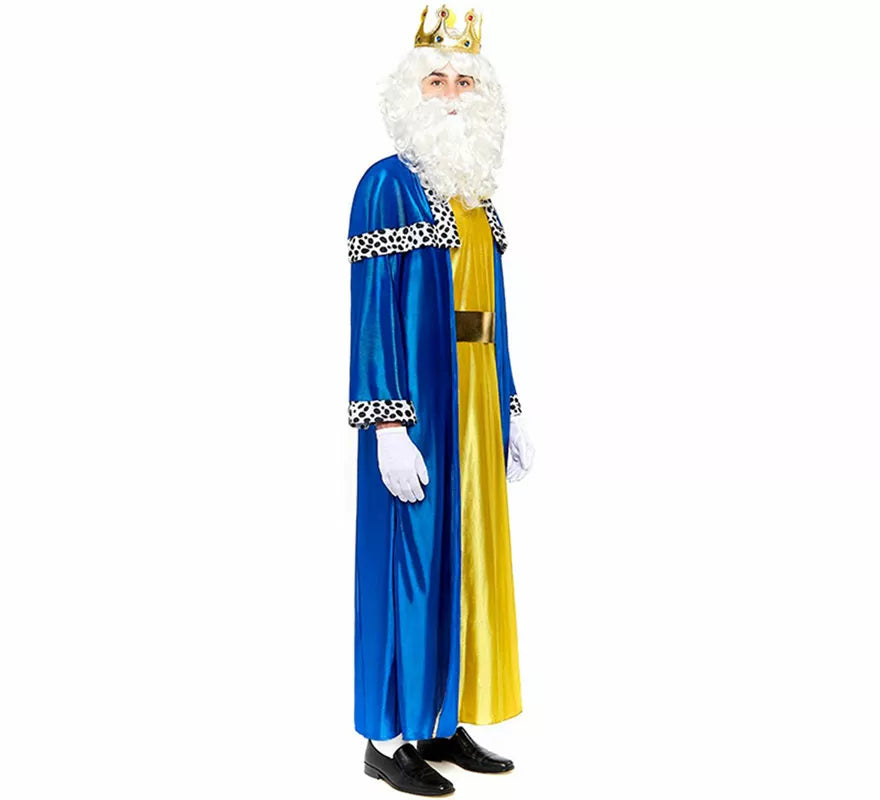Translation missing: de.Disfraz de Rey Mago azul para hombre