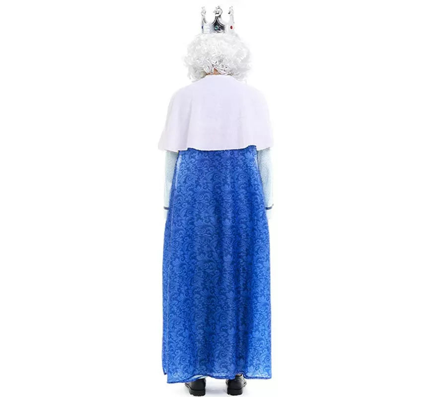 Disfraz de Rey Mago Melchor azul y blanco para hombre