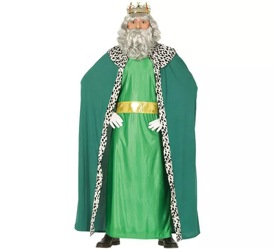 Translation missing: de.Disfraz de Rey Mago Verde para hombre