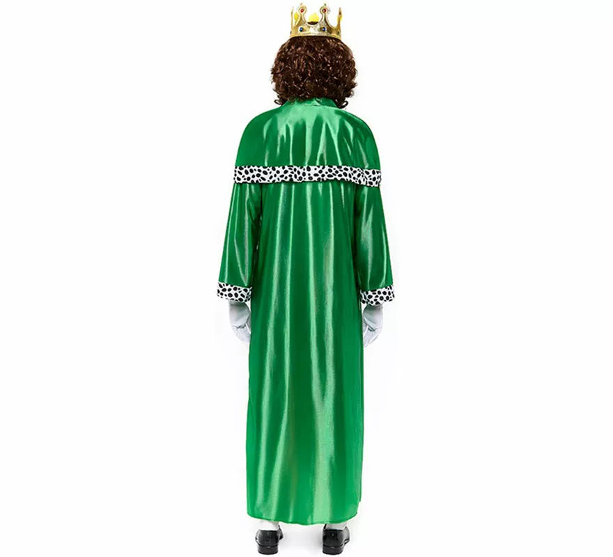 Translation missing: de.Disfraz de Rey Mago verde para hombre