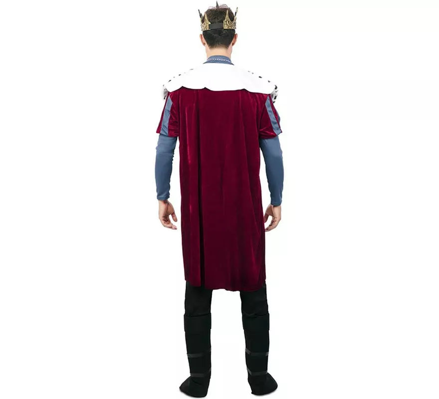 Translation missing: de.Disfraz de Rey Medieval con estampado deluxe para hombre