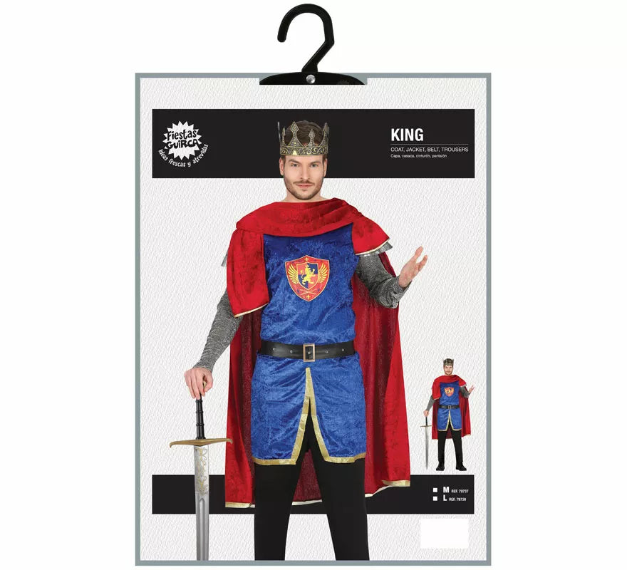 Translation missing: de.Disfraz de Rey Medieval para hombre