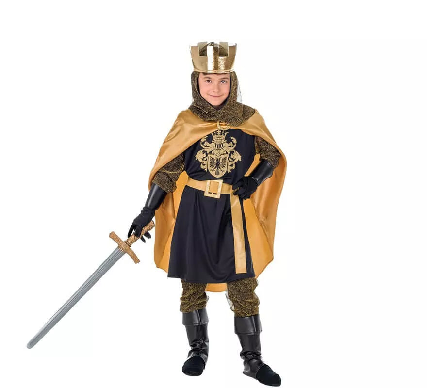 Translation missing: de.Disfraz de Rey Medieval para niño