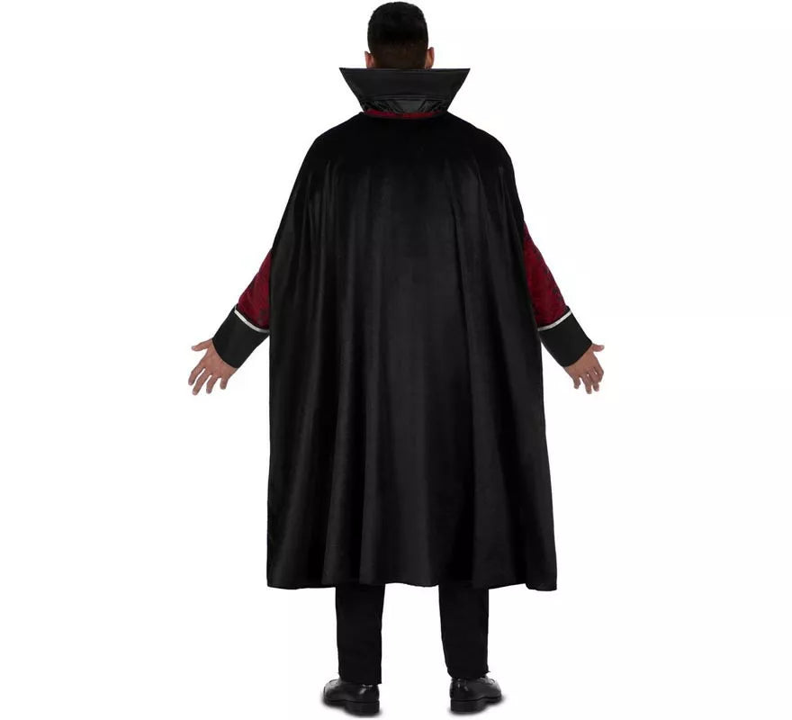Translation missing: de.Disfraz de Rey Vampiro burdeos oscuro para hombre