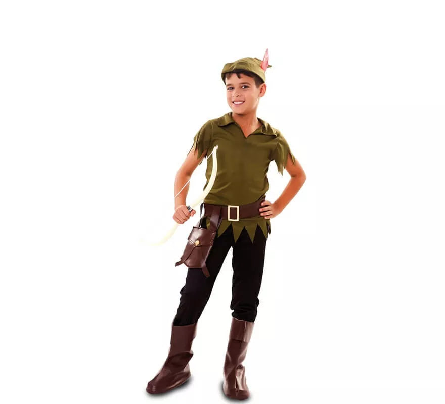 Translation missing: de.Disfraz de Robin Hood con bolso para niño